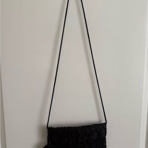 Apt. 9 Black Envelope Style Beaded Clutch